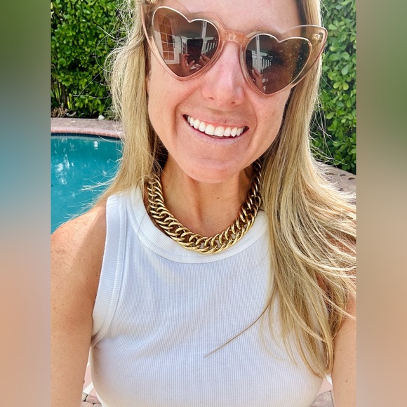 Elizabeth Cole Jewelry - Elizabeth Cole Chunky Gold Link Statement Necklace